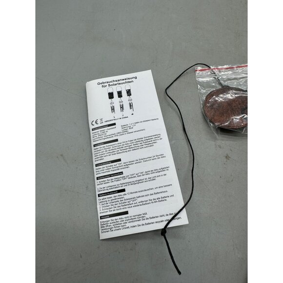 Solar-Powered Copper Hanging Wind Chime Kit With LED Light & Instructions READ - Picture 3 of 9